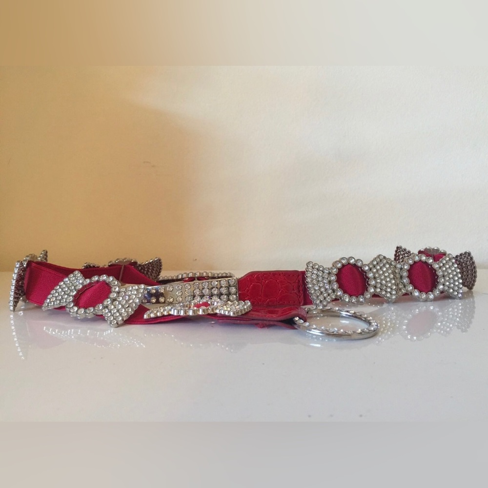Red crystal strech belt (new) - Picture 2 of 3